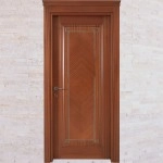 Doğal Ahşap Sapelli Kaplama Oda Kapısı