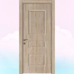 Üç Göbekli Melamin Kapı-Meşe