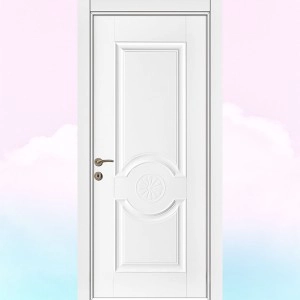 Oval Göbekli Beyaz Melamin Kapı