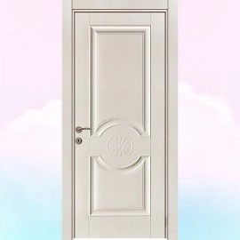 Oval Göbekli Keten Melamin Kapı